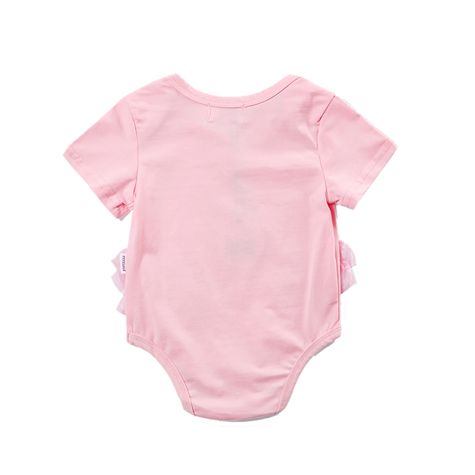 2023 New Newborn Baby Girl Swan Short Sleeve Lace Patchwork Leotard Jumpsuit Set Sunscreen Clothes Baby Romper