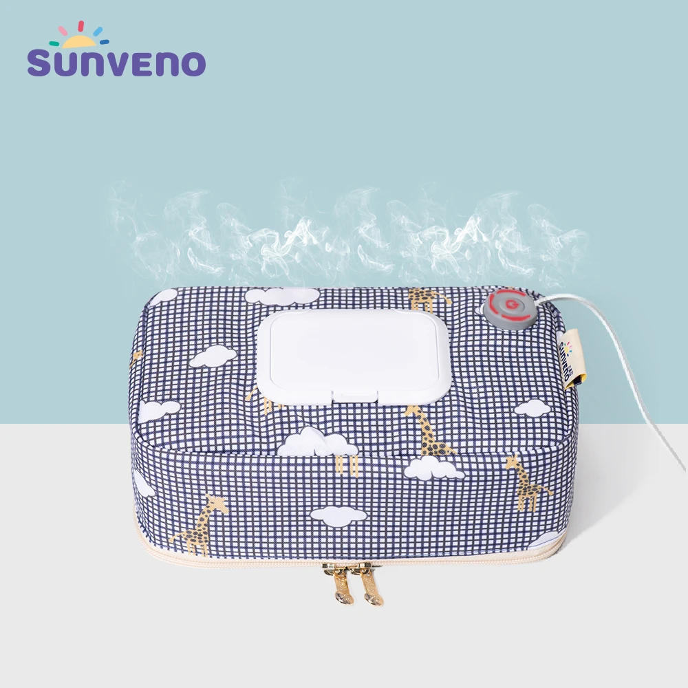 
Sunveno Baby Tissue Warmer Tissue Dispenser Heater Wet Towel Dispenser Napkin Heating box Home/Car Use Mini Tissue Warmer Case 