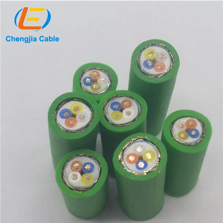 22AWG Profinet data cable 6XV1840-2AH10/6XV1 870-3QN10 Siemens Ethernet bus cable M12 D Code connector male shielded cable