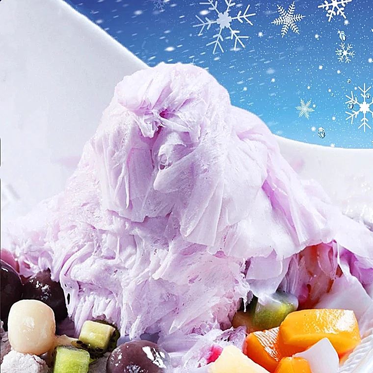 factory direct taro snow ice powder soft shaved ice powder 1kg fruity flavor snowflake powder