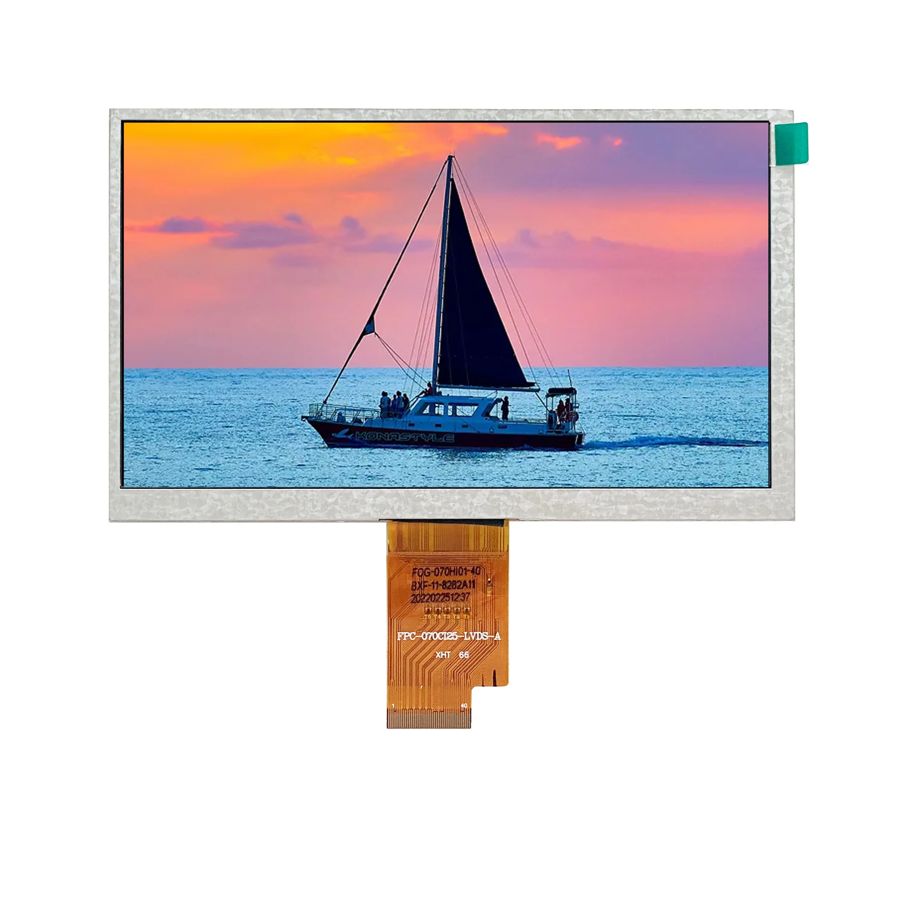 High Quality  1024xRGBX600 7inch LCD Panel TFT Display