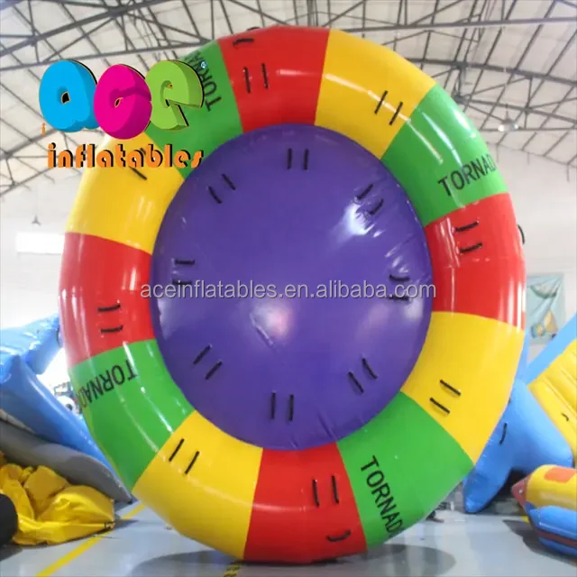 100% PVC tarpaulin material Aqua Twister commercial inflatable Disco towable boat