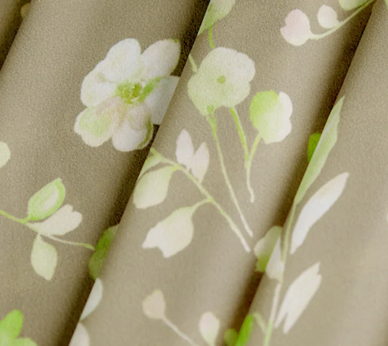 Manufacturers supply dyed chiffon fabric sea island silk satin chiffon fabric spring and summer Hanfu dress fabric