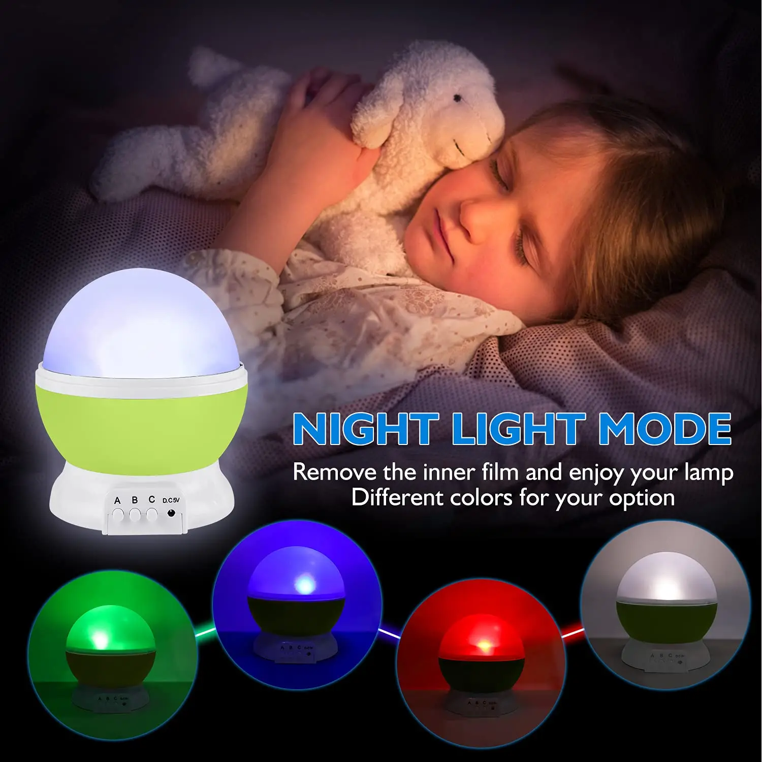 TIANHUA Wireless Star Smart mini 3d Baby Moon galaxy Star led Night light projector For Kids Children Product