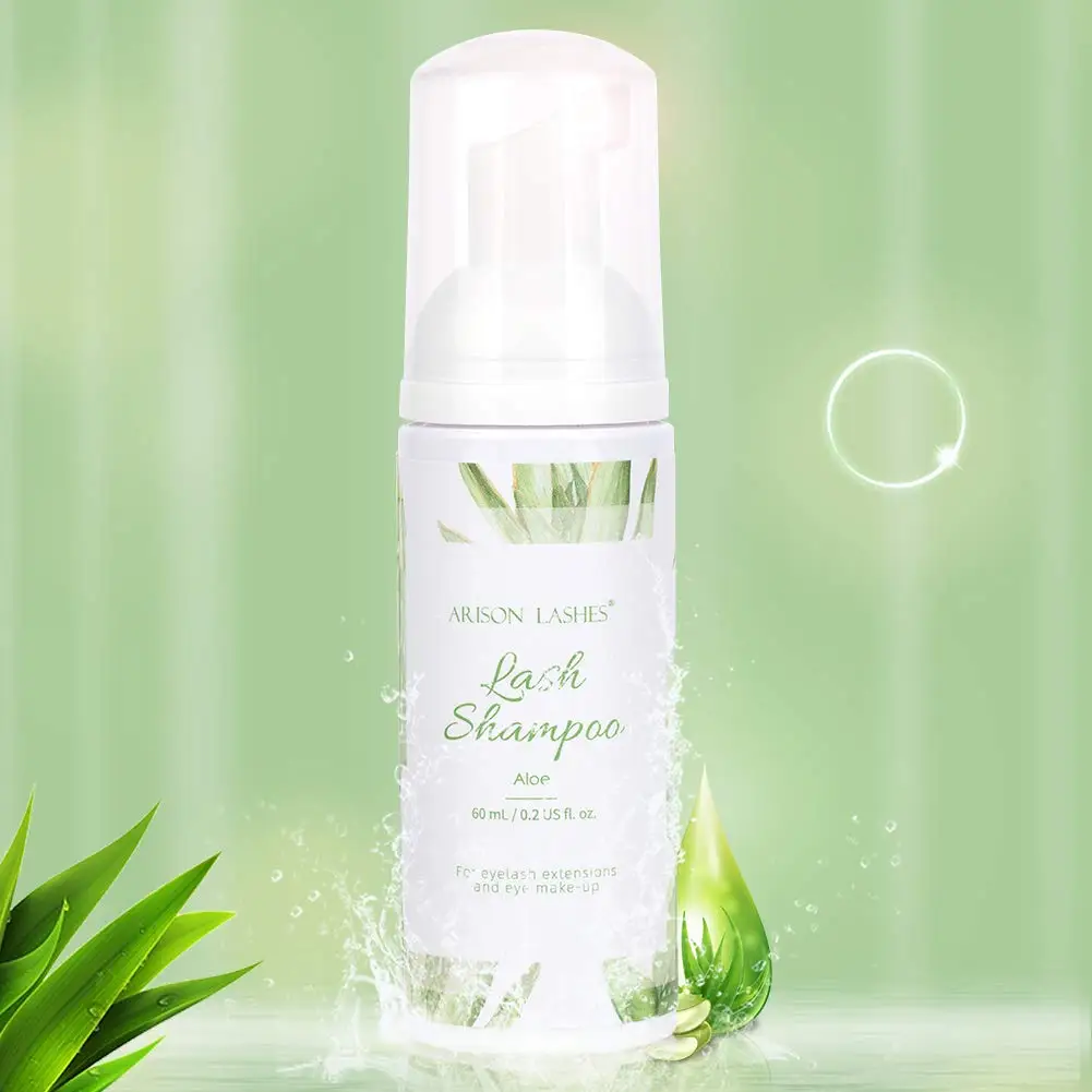 
free sample free shipping lash extension foaming wash natural cleaner customised personalised eyelash lashes clear shampoo 