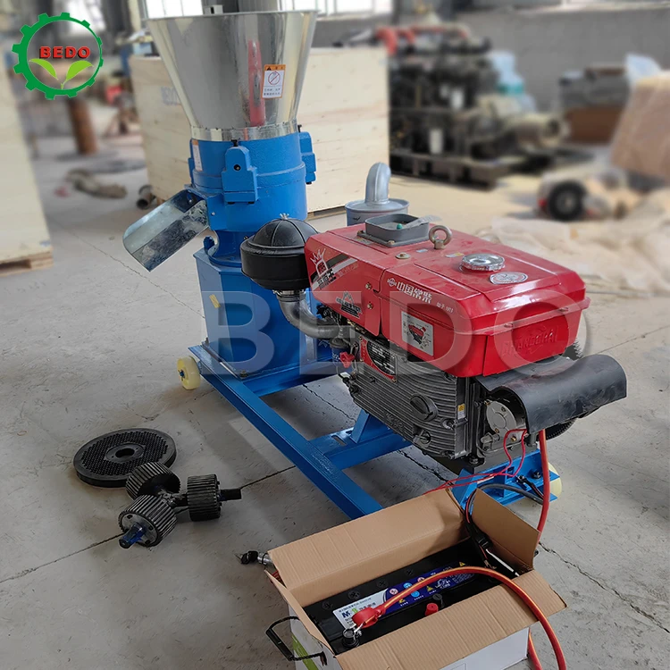 Chine Diesel Powered Animal Feed pellet machine Chicken Cattle pig Large Granulator Feed Pellet Machine