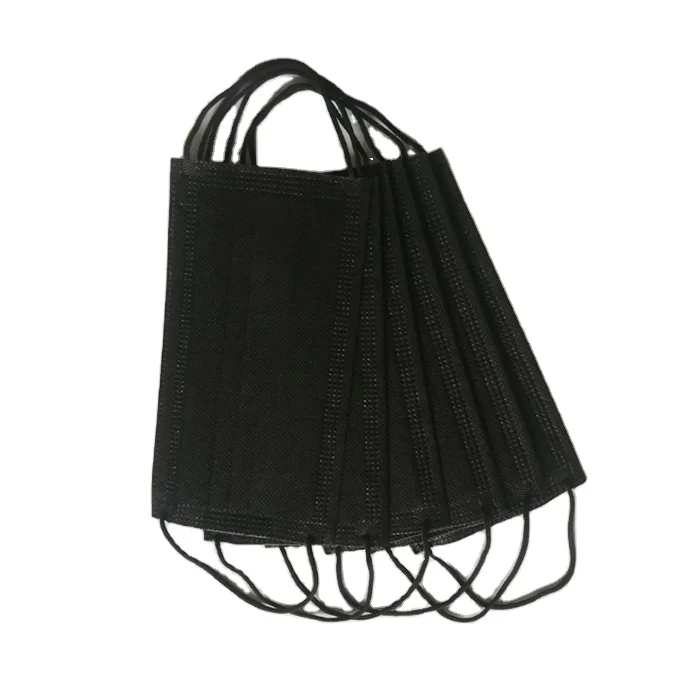 Дешевая черная медицинская маска для лица