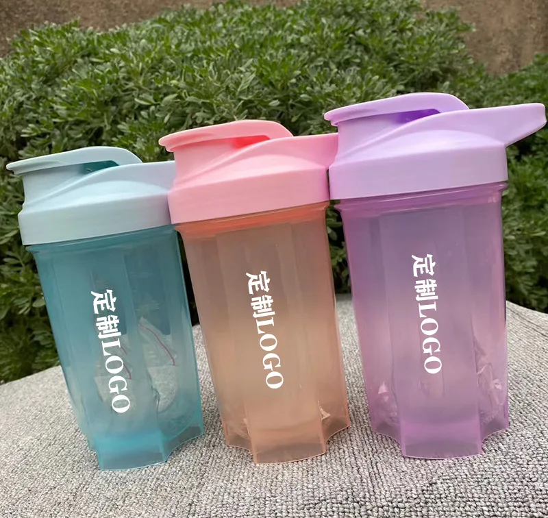 Wholesale Custom Logo 16oz 500ml Fitness Bpa Free Plastic Gym Protein Shaker Bottle Cup for Sports