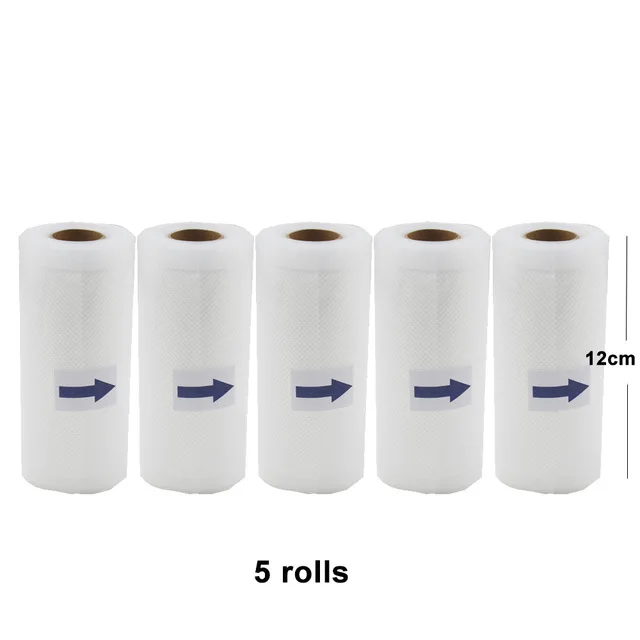 
Food Grade Vacuum Sealer Machine Bags and Rolls Food Vacuum Rolling Up Bag Heat Seal Bag for Keep Food Fresh Longer 
