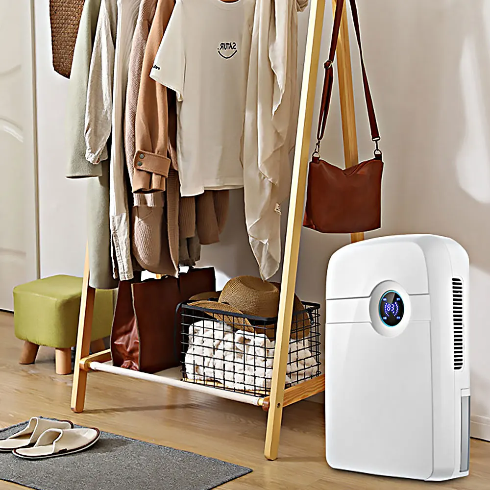 New 1.8L 45W Portable Dehumidifier Home  Portable Bedroom Office Electric Air Moisture Dryer With  LCD Display