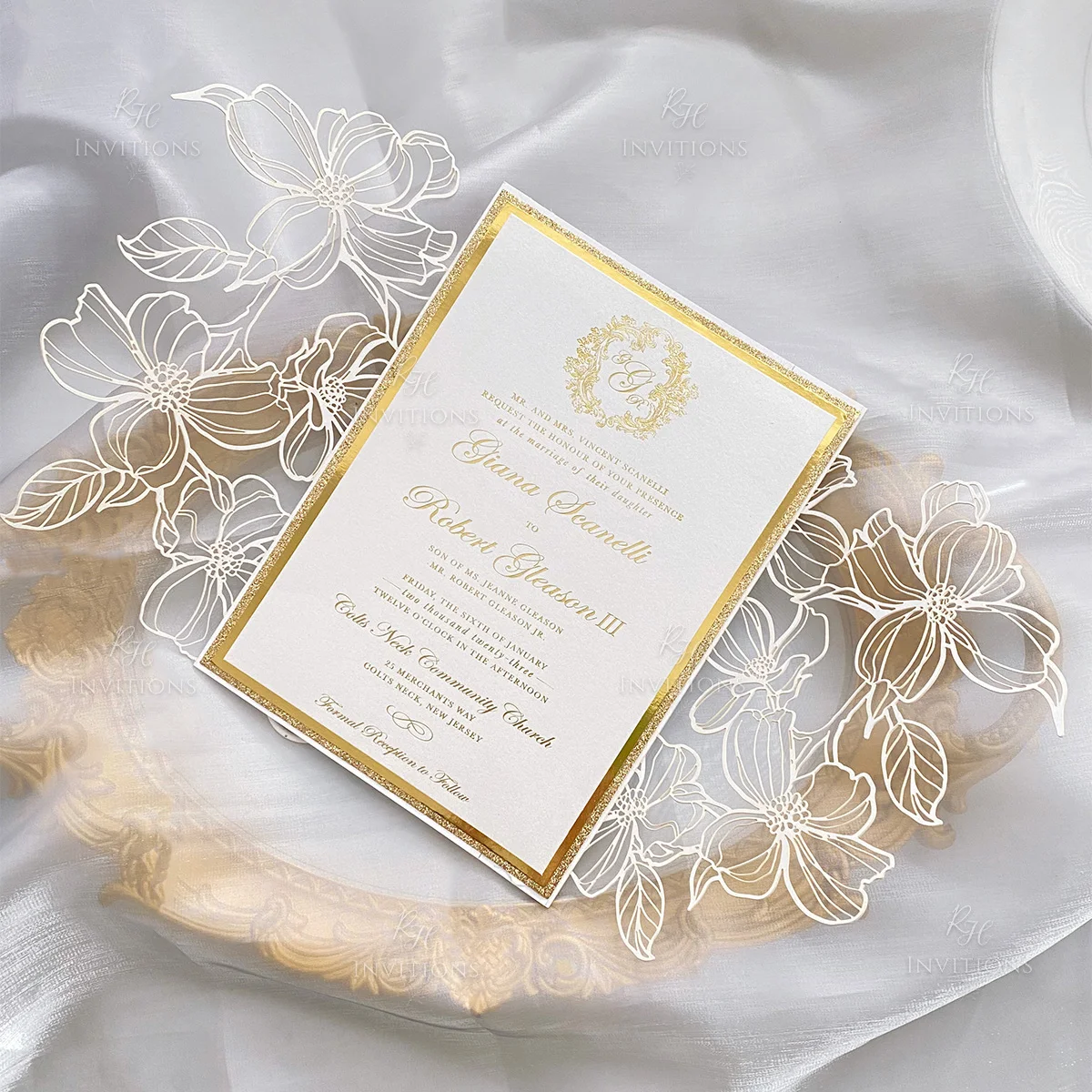 Wedding Card Turkish Tri Fold Wedding Invitation Laser Cut Wedding Cards