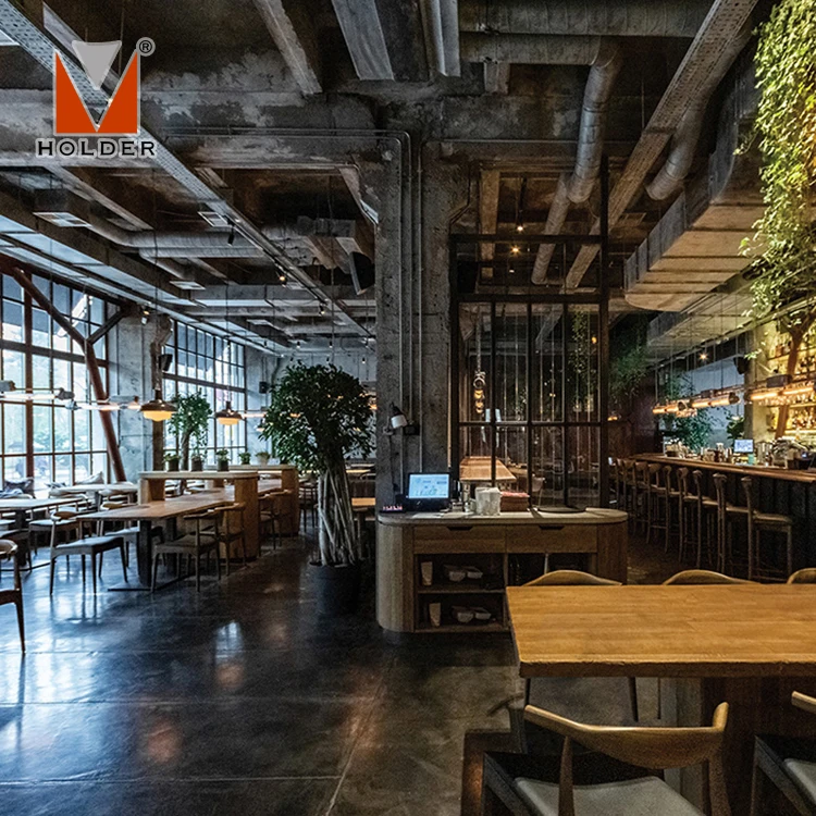 Particular Original style Hotel long table dining set One-stop decoration furniture wooden restaurant sets