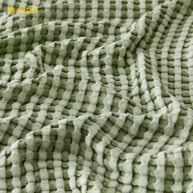 Premium Cooling Eucalyptus Waffle Bamboo Blanket Customized Order Coverlet Green Color (DTM Color)
