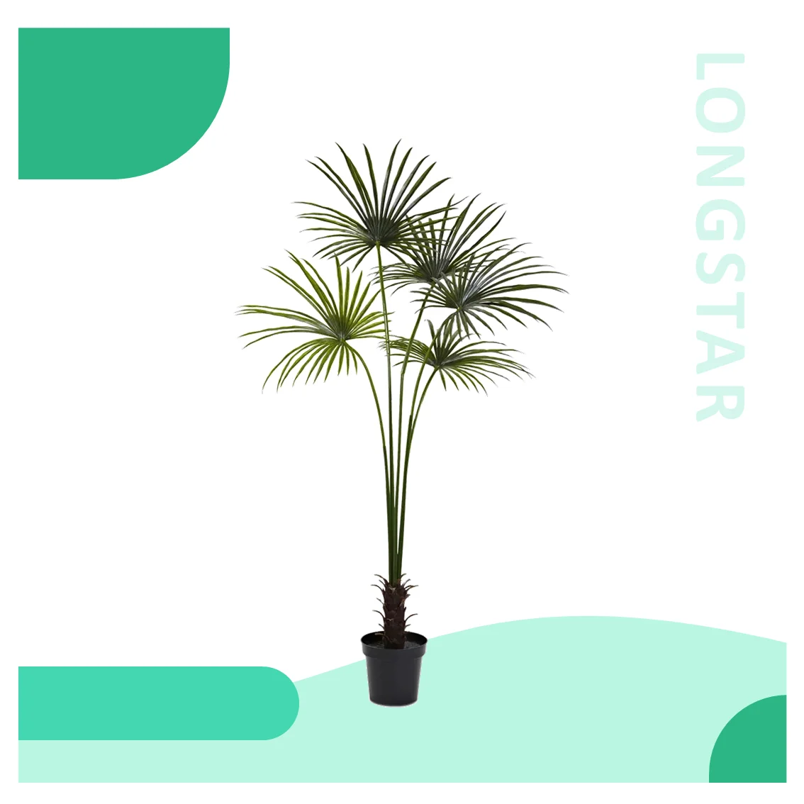 Front Filled Canopy Graces Thick Textured Trunk Natural Cycas UV Resistant Indoor Outdoor Artificial Plant Tree Factory Supply