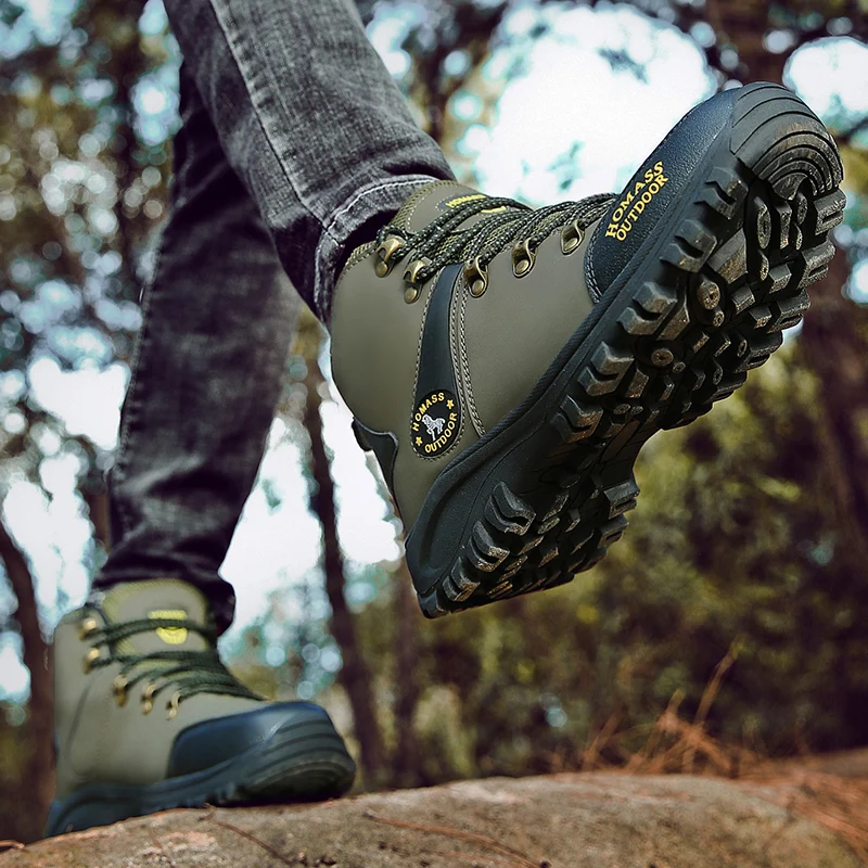 High Top Mountain Climbing Sneakers Hiking Shoes Men Outdoor Boots Waterproof Winter Hunting Boots For Men Trainers