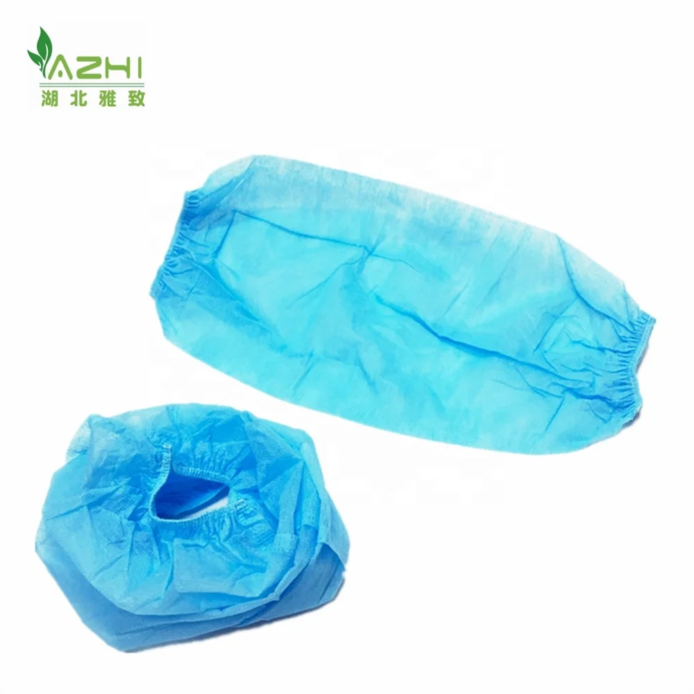 New Arrival Wholesale Single Use PP Sleeve Cover Non Woven Anti-dust Blue