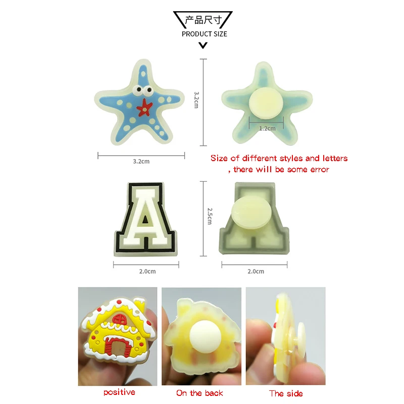 wholesale custom luxury PVC bulk kids keychain light up crocs charms christmas croc charms