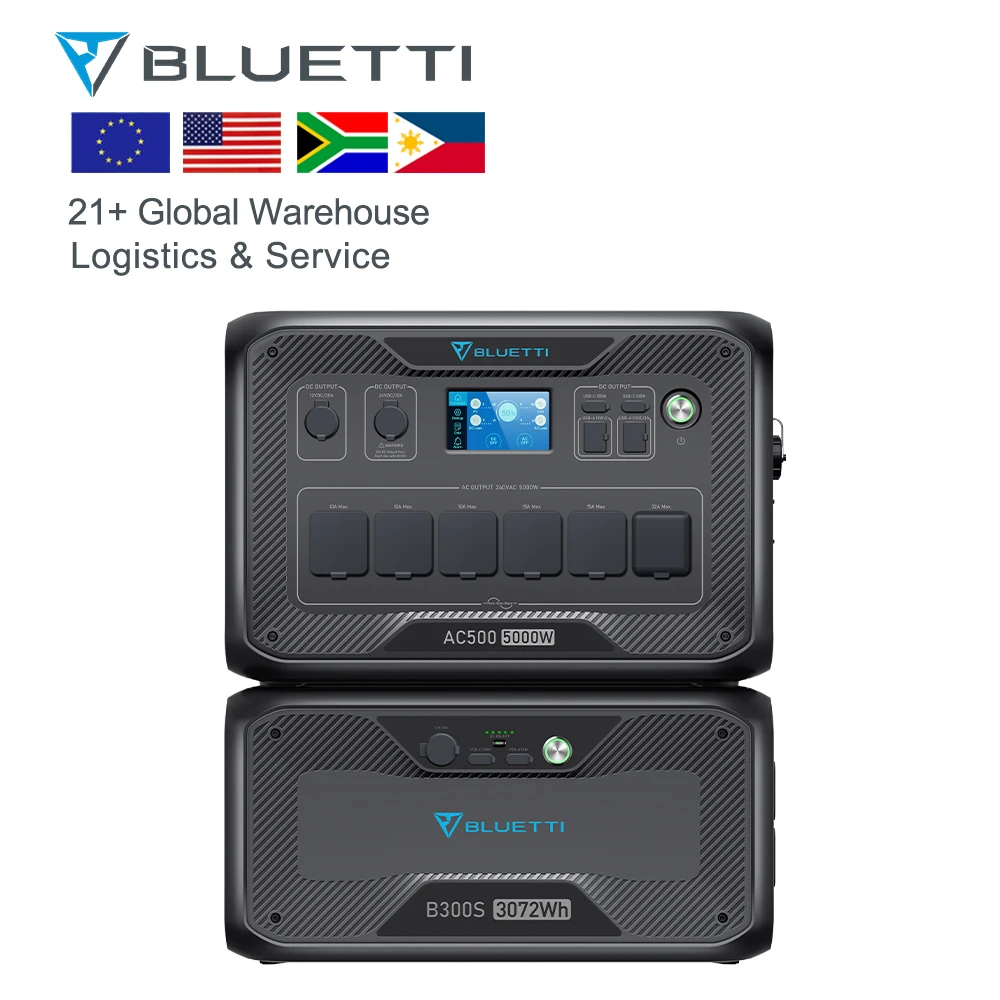 Bluetti AC500 & B300S аварийный солнечный генератор 5 кВт Солнечная система электростанция