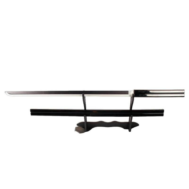 Wholesale Hot Sales Anime Samurai Weapon Black White Ninja Kidults Role Play Toys Katana Wooden Swords For Cosplay Playing Boys