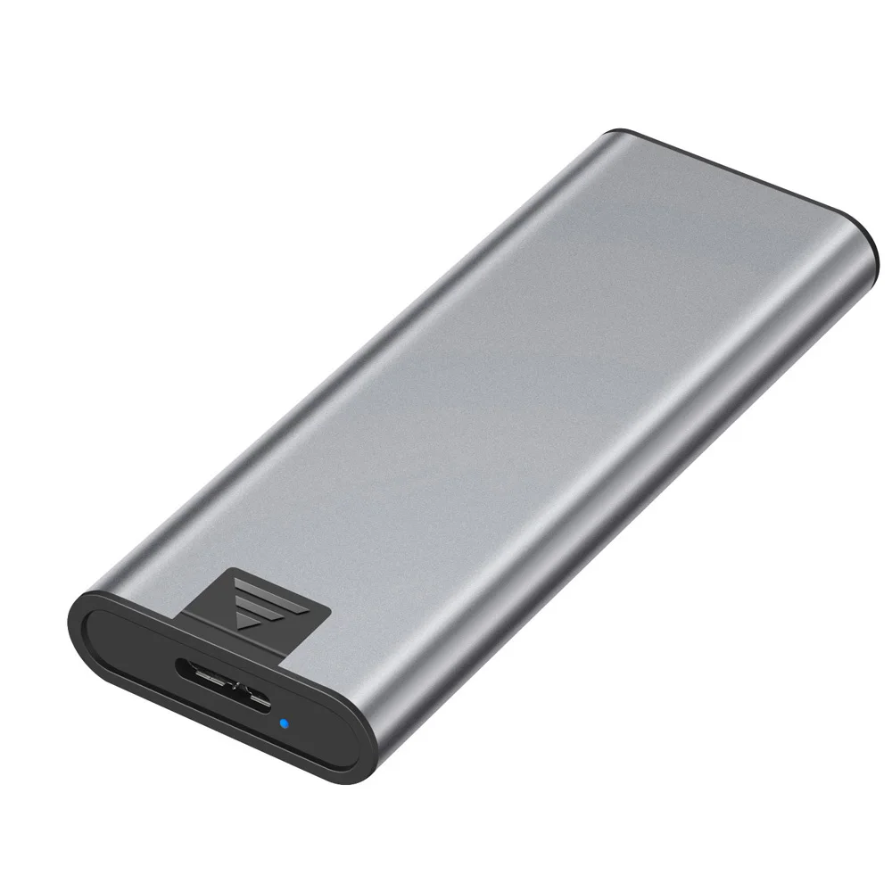 Best selling M.2 SSD Enclosure M2 SATA NGFF to USB Type C Adapter Aluminum Hard Drive Caddy External Case