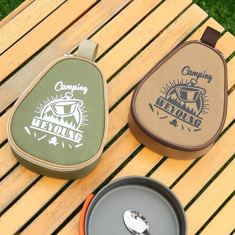 Outdoor waterproof large capacity storage bag Oxford cloth camping cutlery storage bag