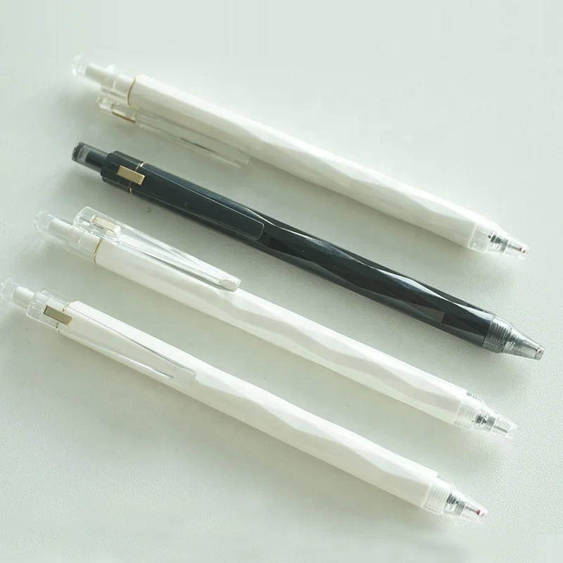 Wholesale Personalized office school supplies custom logo printed 0.7mm white ink gel pen for gifts