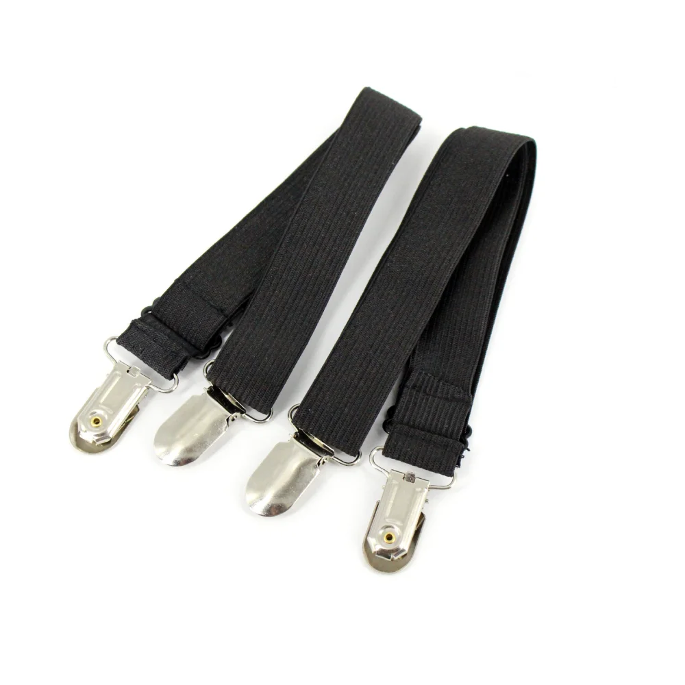Metal Clip Clamp Elastic Bed Sheet Clips Grippers Straps Suspender Fasteners Holder for Fitted Bed Sheets Mattress Pad Covers