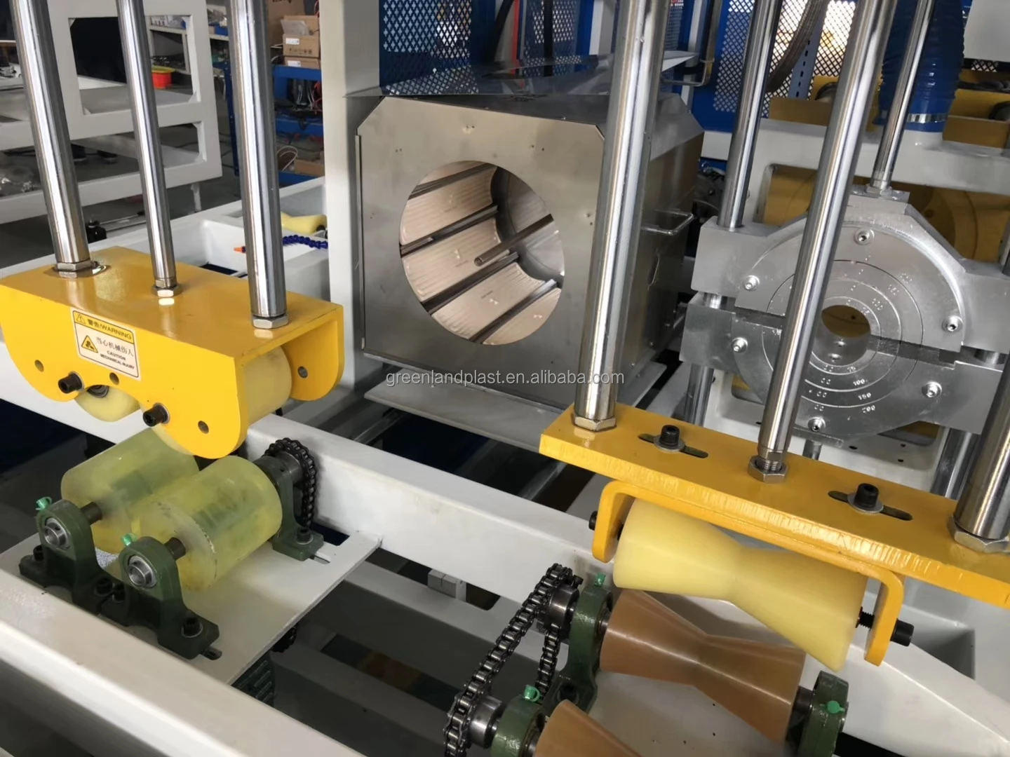 Greenlandplast, автоматическая машина для склеивания труб из ПВХ