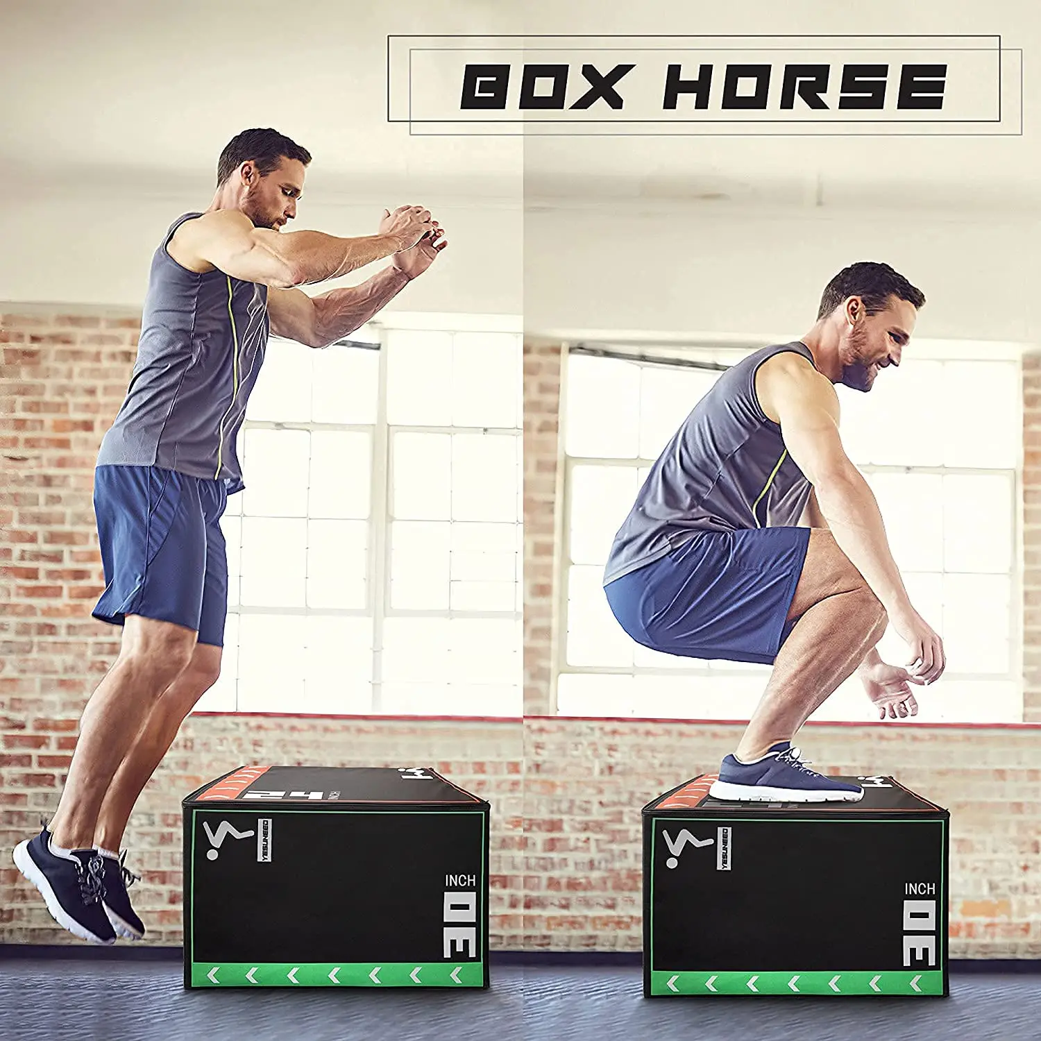 Fitness 3 in 1 foam plyo plyometric jumping box soft custom logo