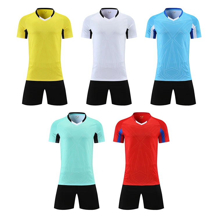 Wholesale football uniform set custom bulk custom soccer jerseys Sublimation Printing Football Jersey Blank uniform team shirt