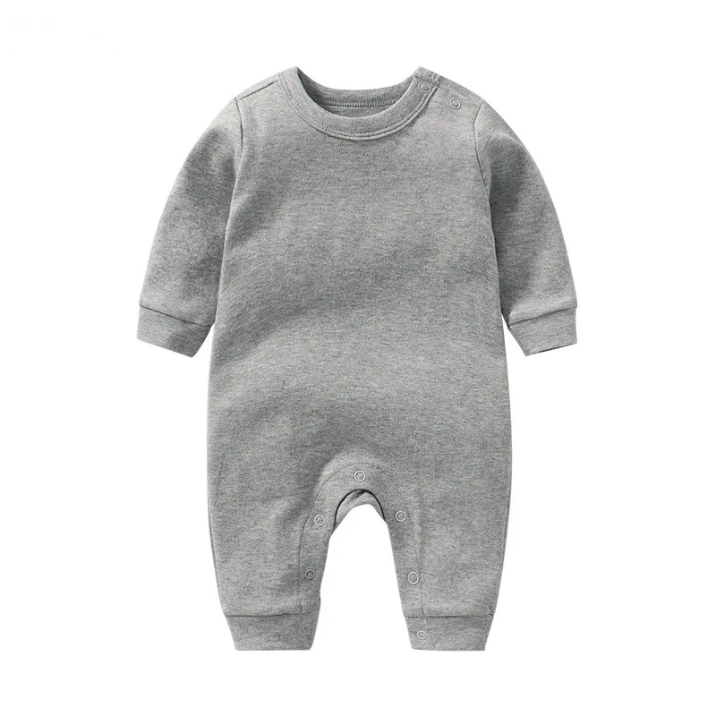 
factory supply organic cotton knitted newborn baby jumpsuit one piece 