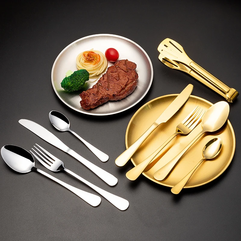 11pcs Portable Picnic Cutlery Set Stainless Steel Outdoor Barbecue Plate Knife Fork Spoon Classic Design Sustainable Camping