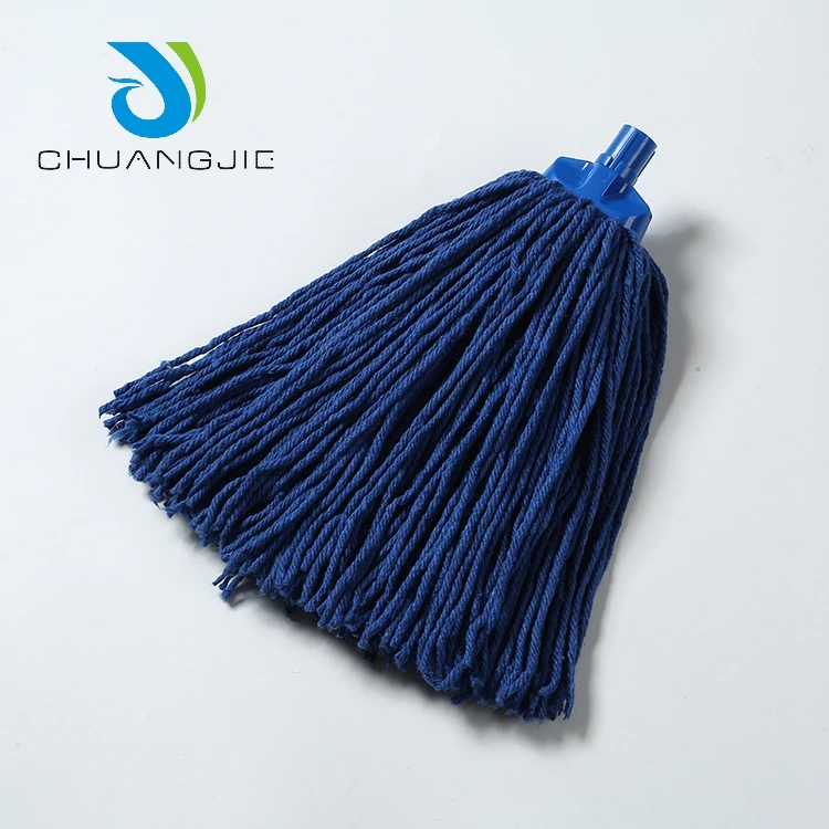 Wholesale Commercial Airport Hotel Hospital Floor Dust Cotton Wet Mop For Cleaning With Aluminum Handle