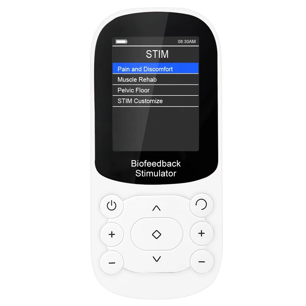 Two channel STIM stimulation electrical device with Mirror treatment technology pain relief Biofeedback stimulator