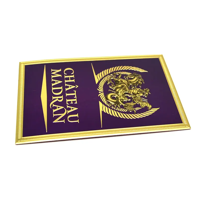 2023 Hot Sale Custom Stickers Etiquette Metal Luxury Labels For Perfume Pattern Printed Glass Bottle Candle Jar Circular Label