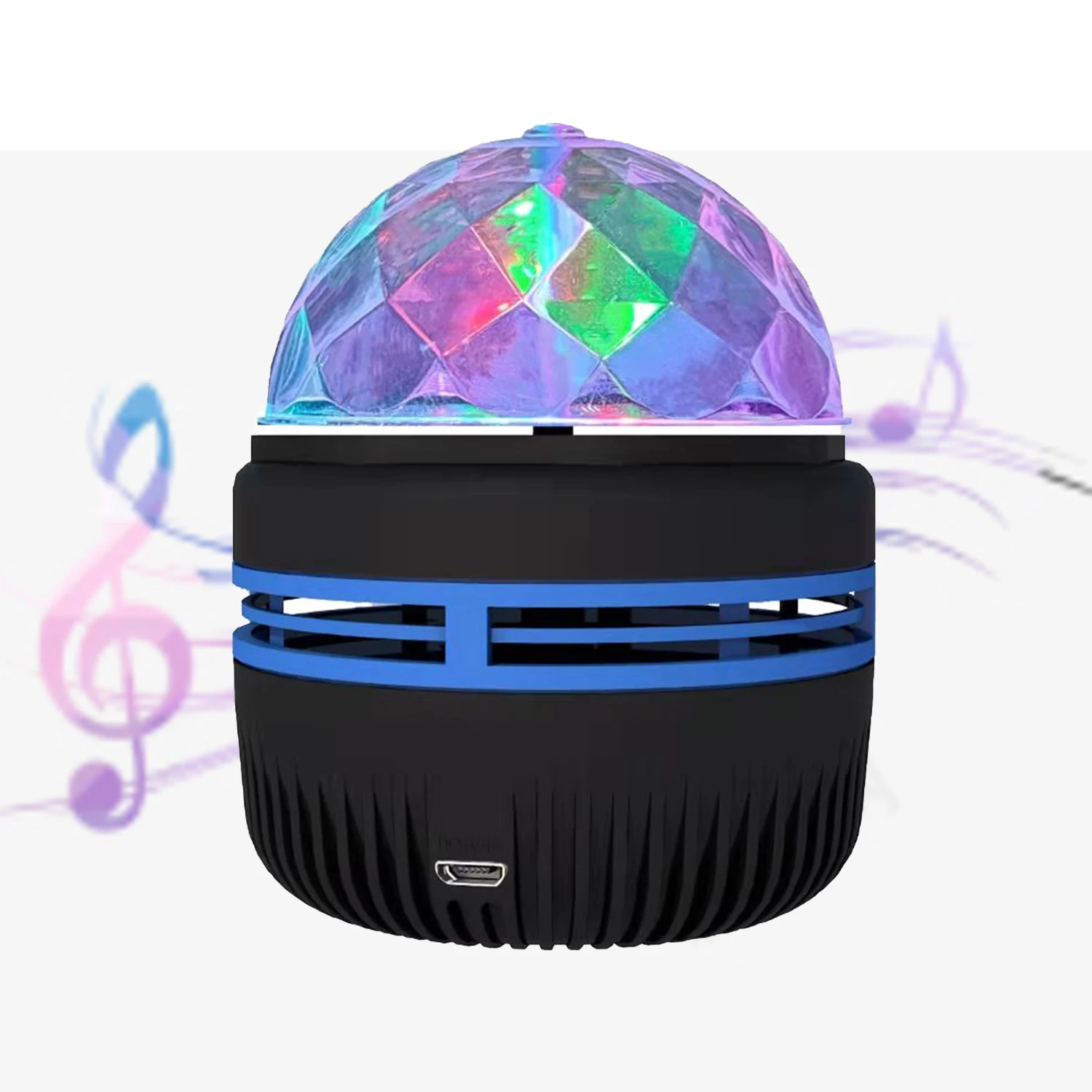 Led ball party 7 Color portable rotating sound activated Led disco strobe activator lights usb disco stage lights