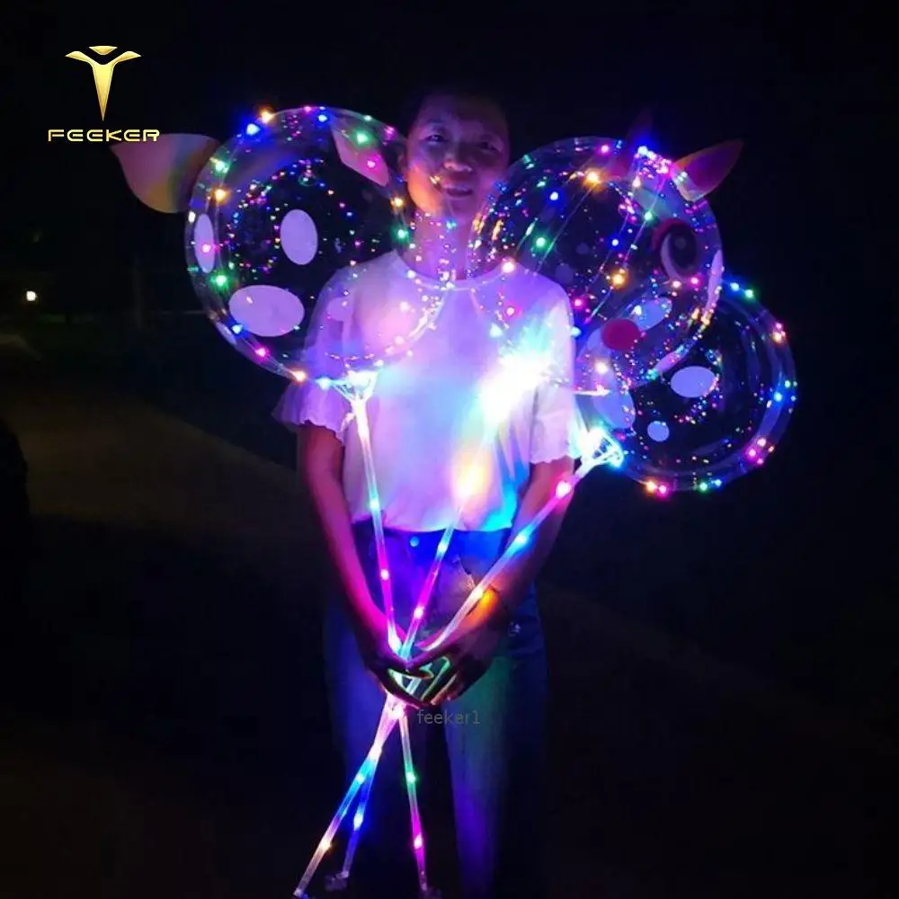 Rgb Led Balloon Bouquet Ball Rose Anniversary Party Decorations