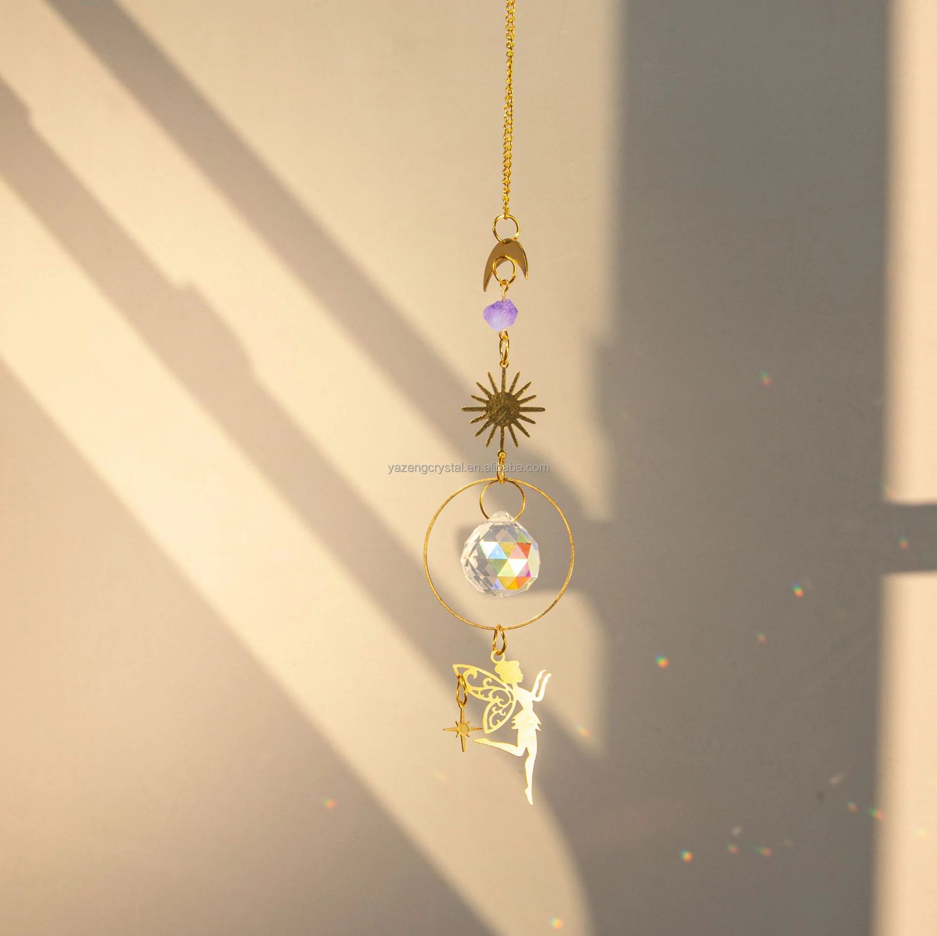 Popular Handcrafted Product Crystal Sun Catcher Butterfly fairy dragonfly Wedding Favors Gifts Guest Wind Chimes