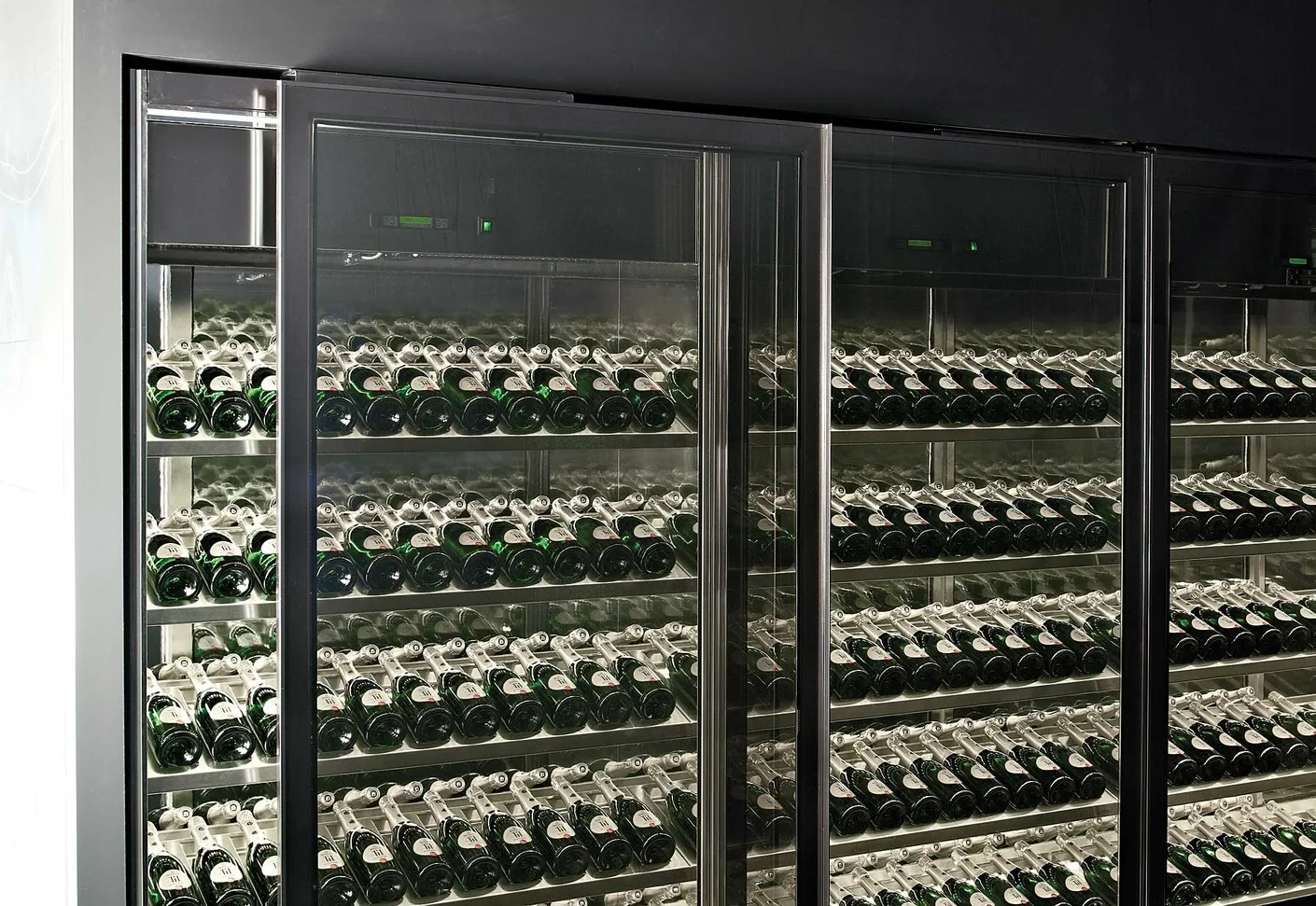 Stainless steel metal modern wine cabinet bar living room furniture