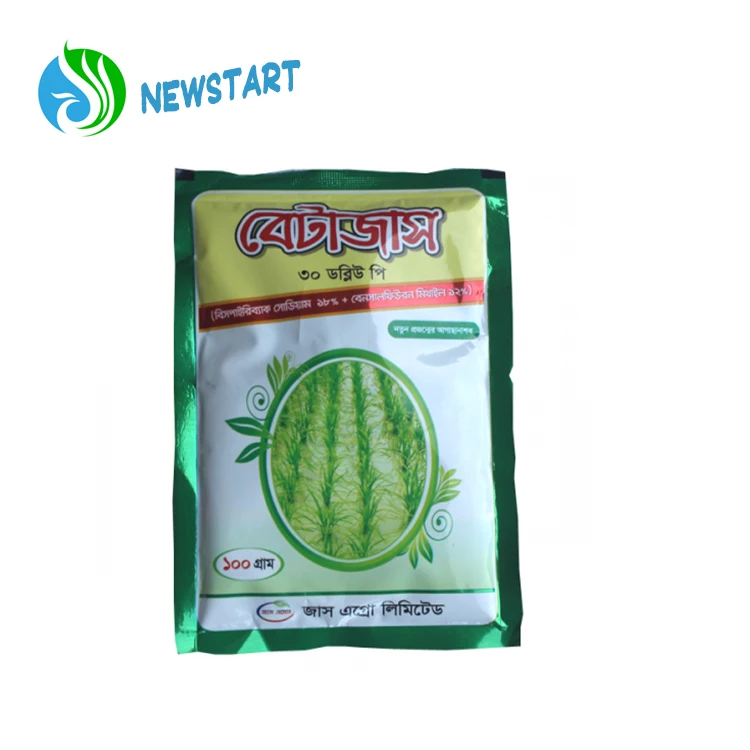 
Bensulfuron methyl 4%+Acetochlor14% WP 