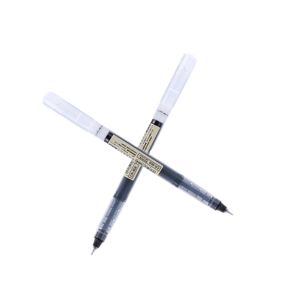 Wholesale straight liquid 3-color optional smooth smooth student stationery Rolling pen Ballpoint pen