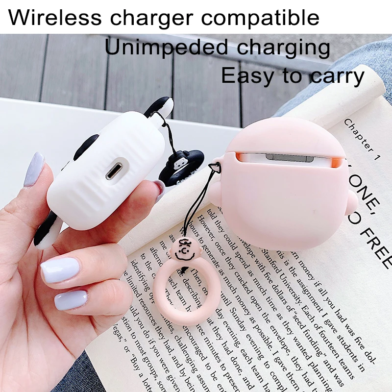 BOORUI брелок для ключей totoro чехол наушников airpod Чехлы 2020 силиконовый милый аниме с крючком защитный airpods pro