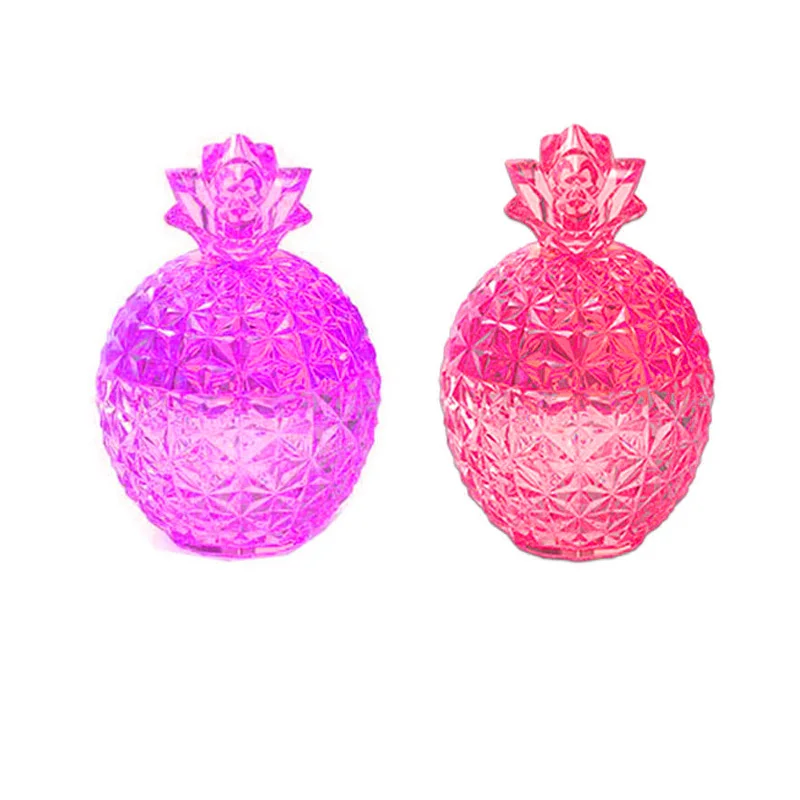 Fruit Pineapple Diamond Pattern Storage Box Silicone Mold Diy Crystal Epoxy Resin Mold For Home Decor
