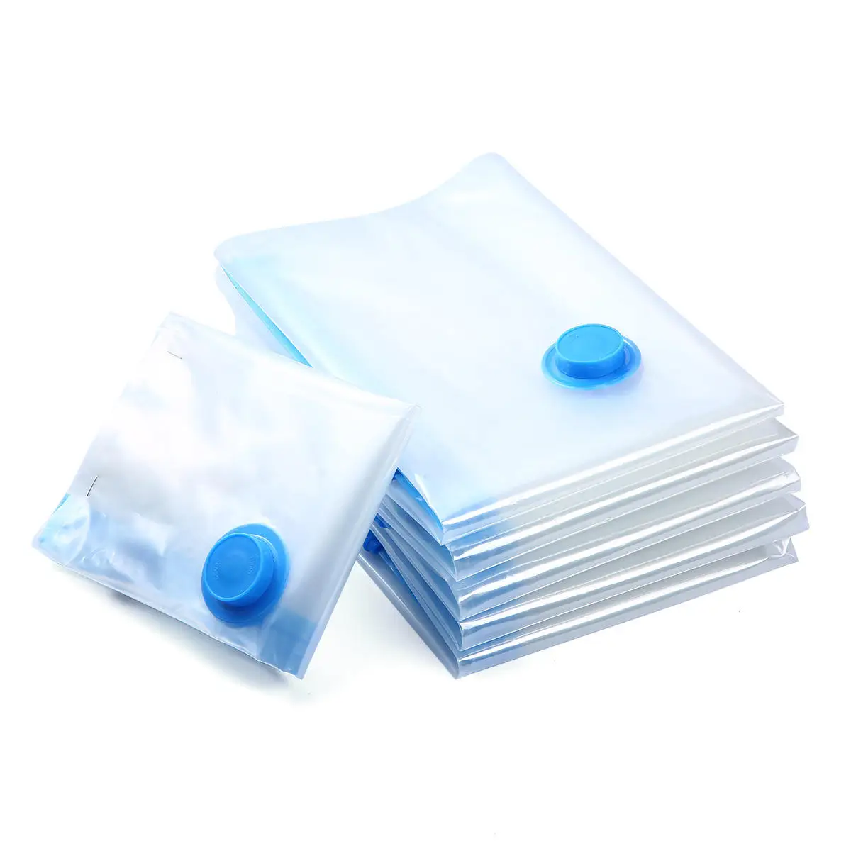 Transparent Multifunction Polypropylene Zip Sealer Space Saver Travel Compressed Flat Vacuum Storage Bag