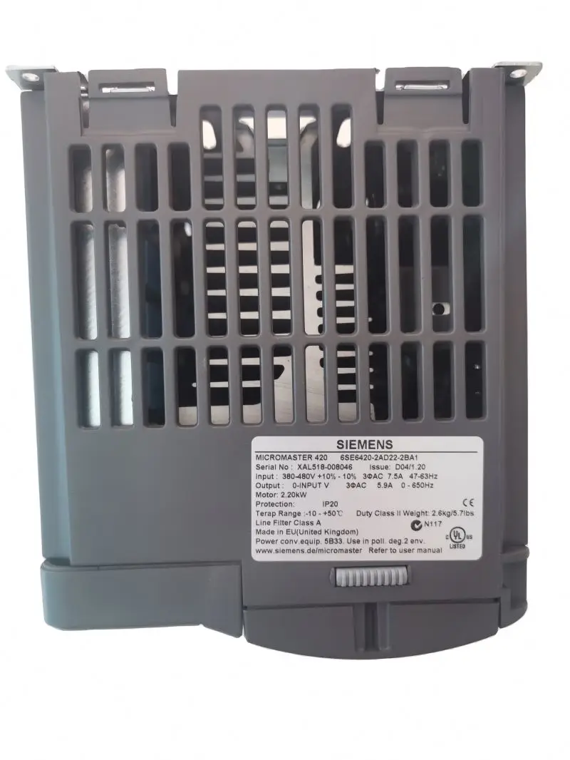 Inverter MICROMASTER420 6SE6420-2AD22-2BA1 frequency inverter Siemens