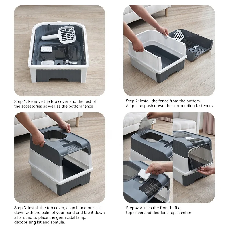 High Quality Cat Litter Box Multi functional Reduction Of Odor Diffusioncat Cat Litter Box & Accessories