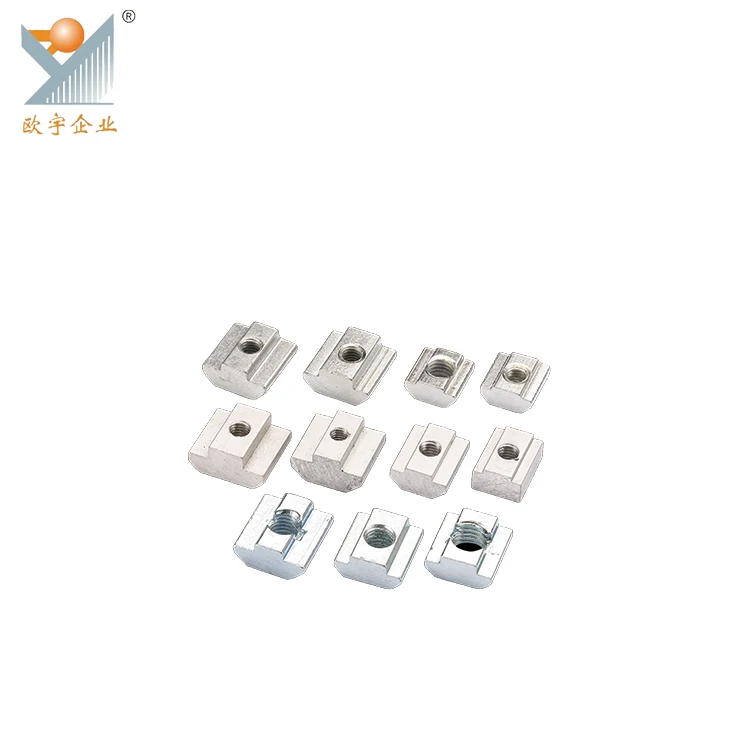 Европейская стандартная Шайба-слайдер квадратная гайка-блок высокопрочная желобовая Соединительная гайка