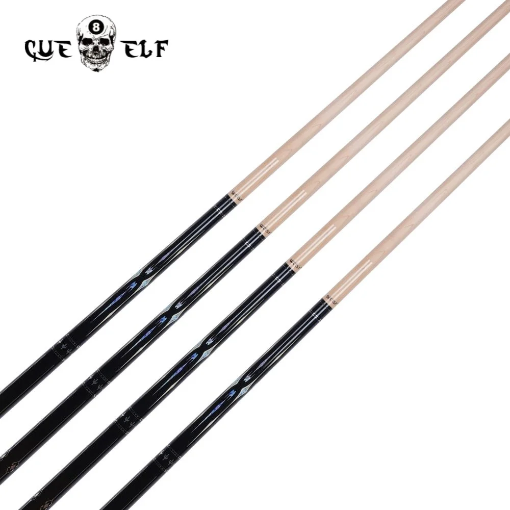 CUEELF Wholesale  Carom Pool Cue Firm Hard Maple Shaft 11.8mm Tip Size  High Grade Sticker Pool Cue