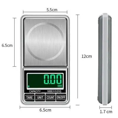 B2C ecommerce Hot 500G/0.01g Mini Digital USB Pocket Scale Jewelry Scale Electronic Weight Balance
