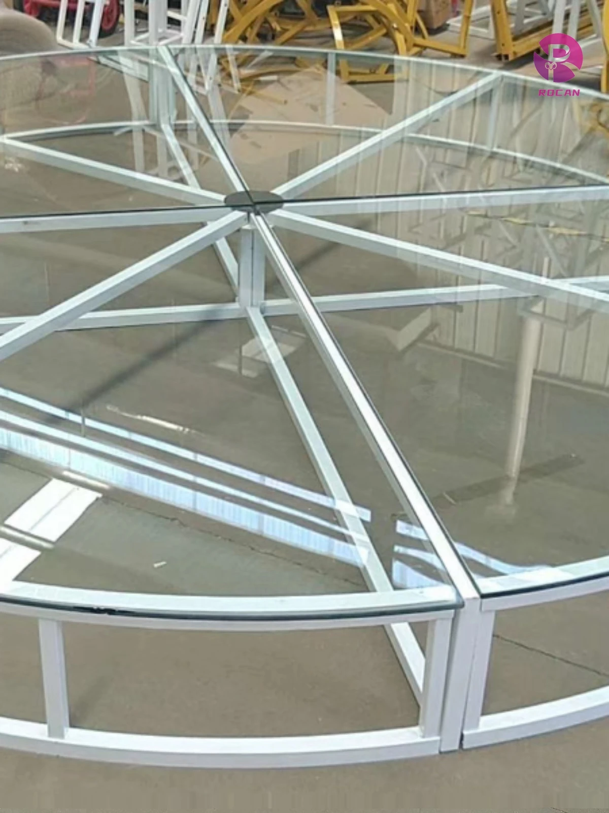 Round Three Layers  led dancing floor  wedding stage decoration stage platform Frame Truss System Concert